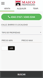 Mobile Screenshot of maicopropiedades.com.ar